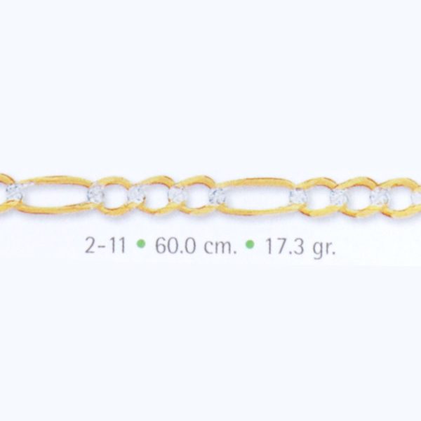 cadena de oro pave