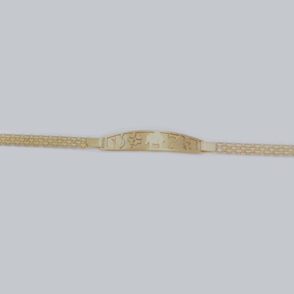 pulsera de oro de la suerte