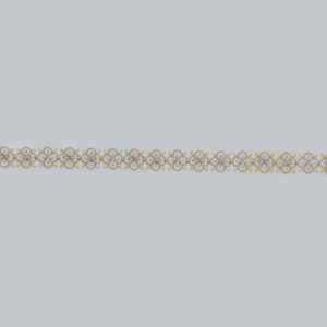 pulsera de oro flores