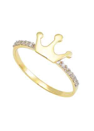 anillo oro corona