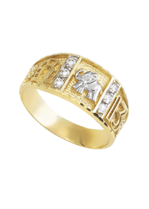anillo de la suerte de oro