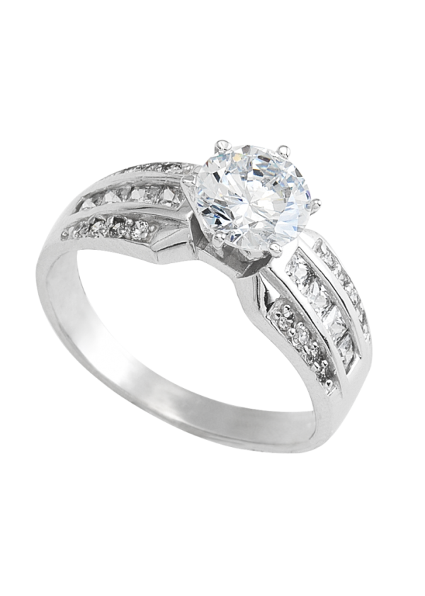 anillo de compromiso oro blanco 06