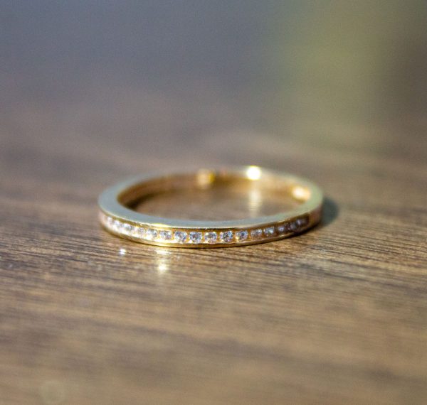 anillo de promesa oro