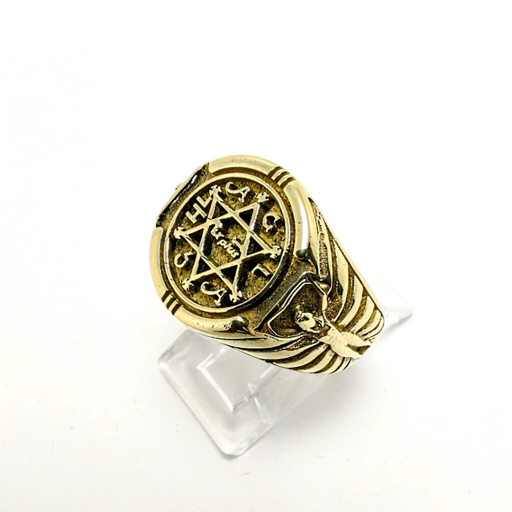 anillo del rey salomón de oro