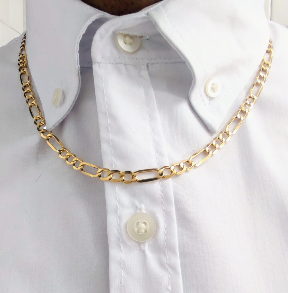 Cadena de Oro Hueca Italiana 10 Kilates Tipo Cartier
