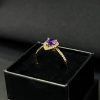 Anillo Halo, corte pera de oro - Imagen 5