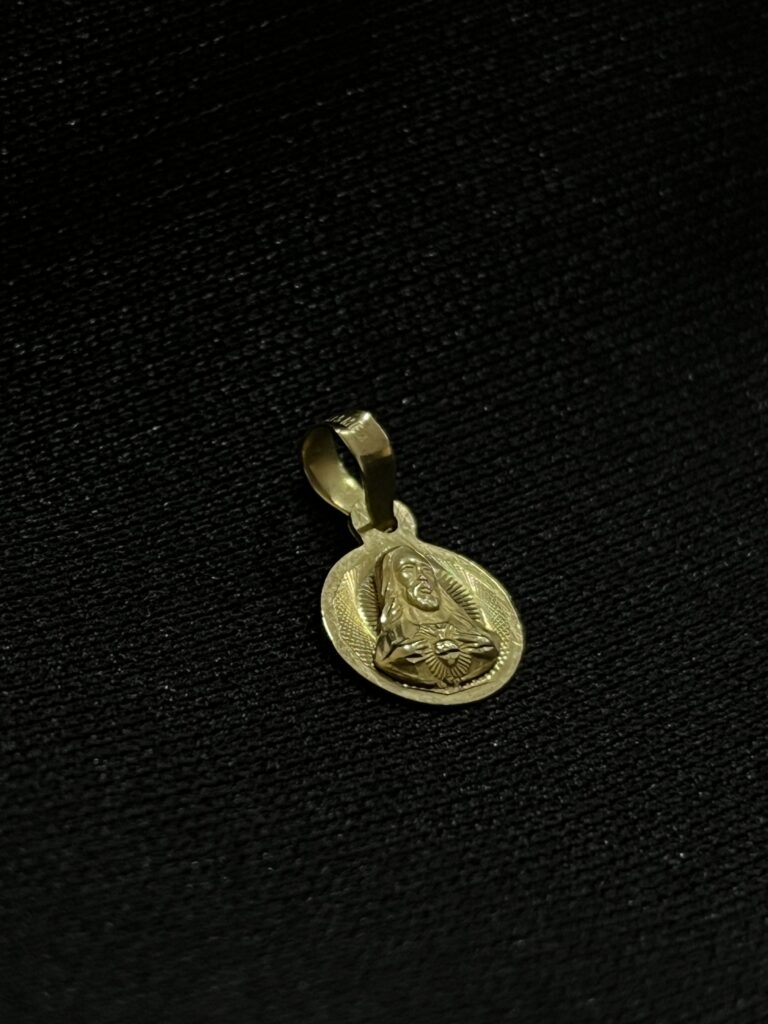 Medalla Sagrado Corazón de Jesús en Oro 10k