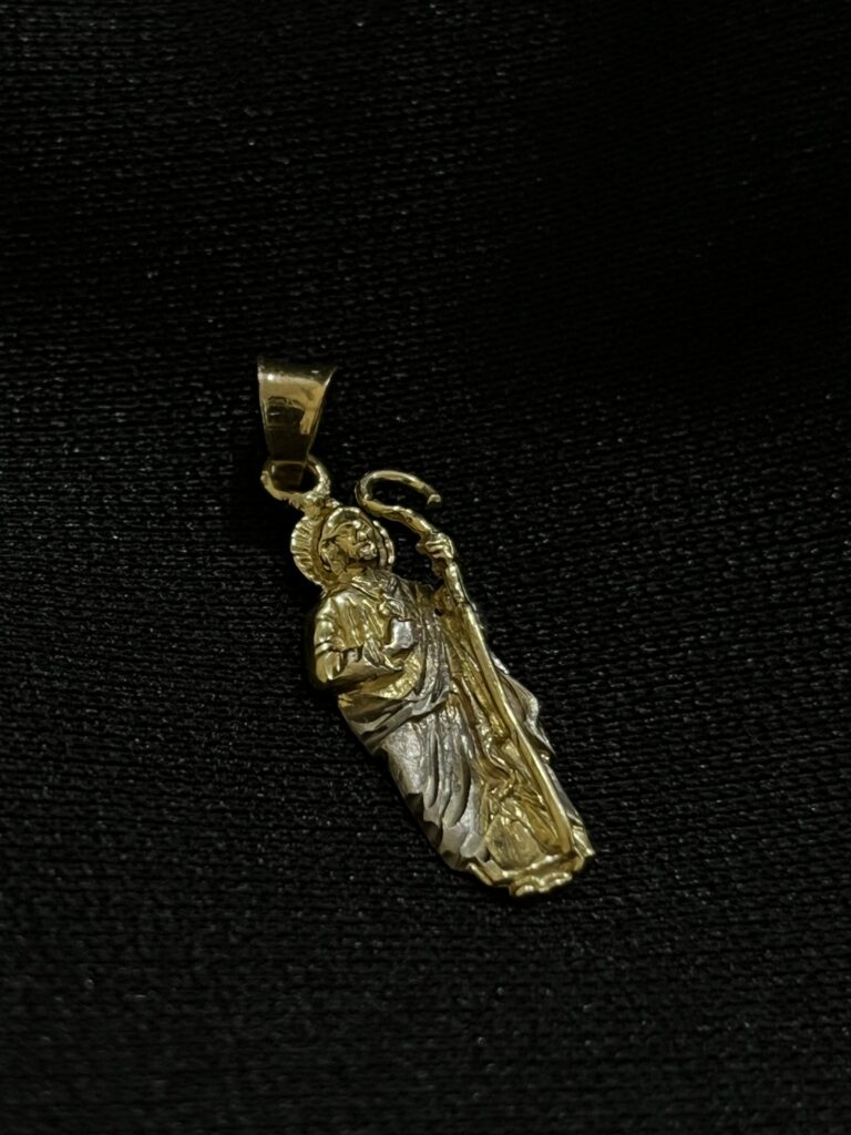 Dije de San Judas Tadeo en Oro 10k