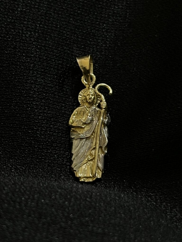 Dije de San Judas Tadeo en Oro 10k - JOYEROS.MX