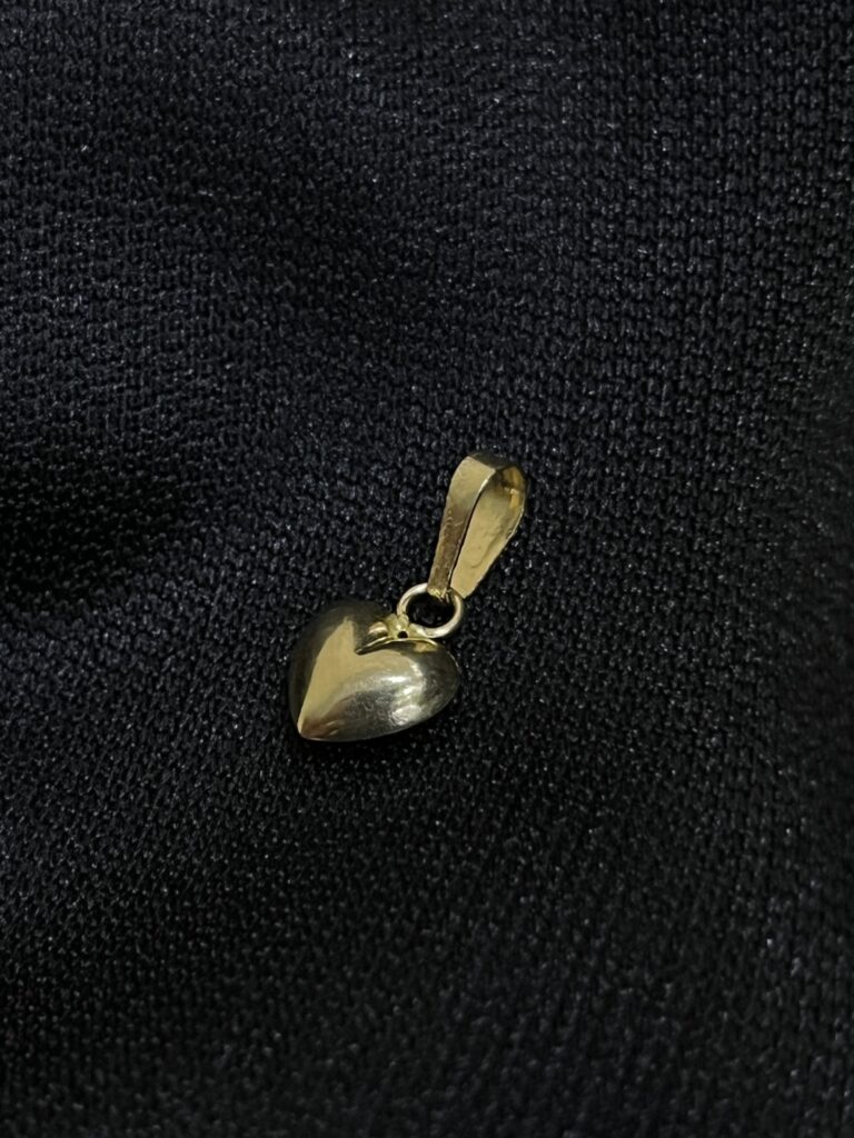 Dije de Corazón Pequeño Inflado en Oro 10k