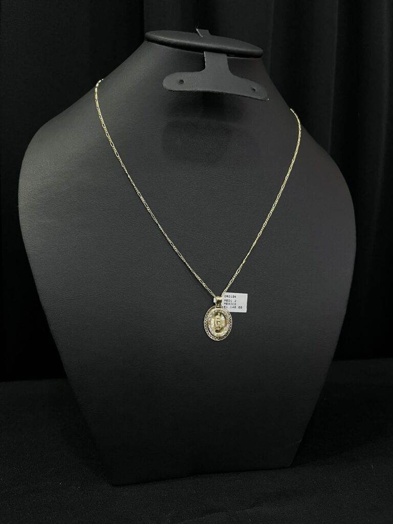 Cadena De oro con dije de oro Tipo 3x1 3.4 Gramos 10 Kilates