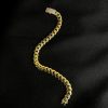 Pulso de oro italiano para mujer de 10k 6.5 grs y 16 cm de largo. - Imagen 2
