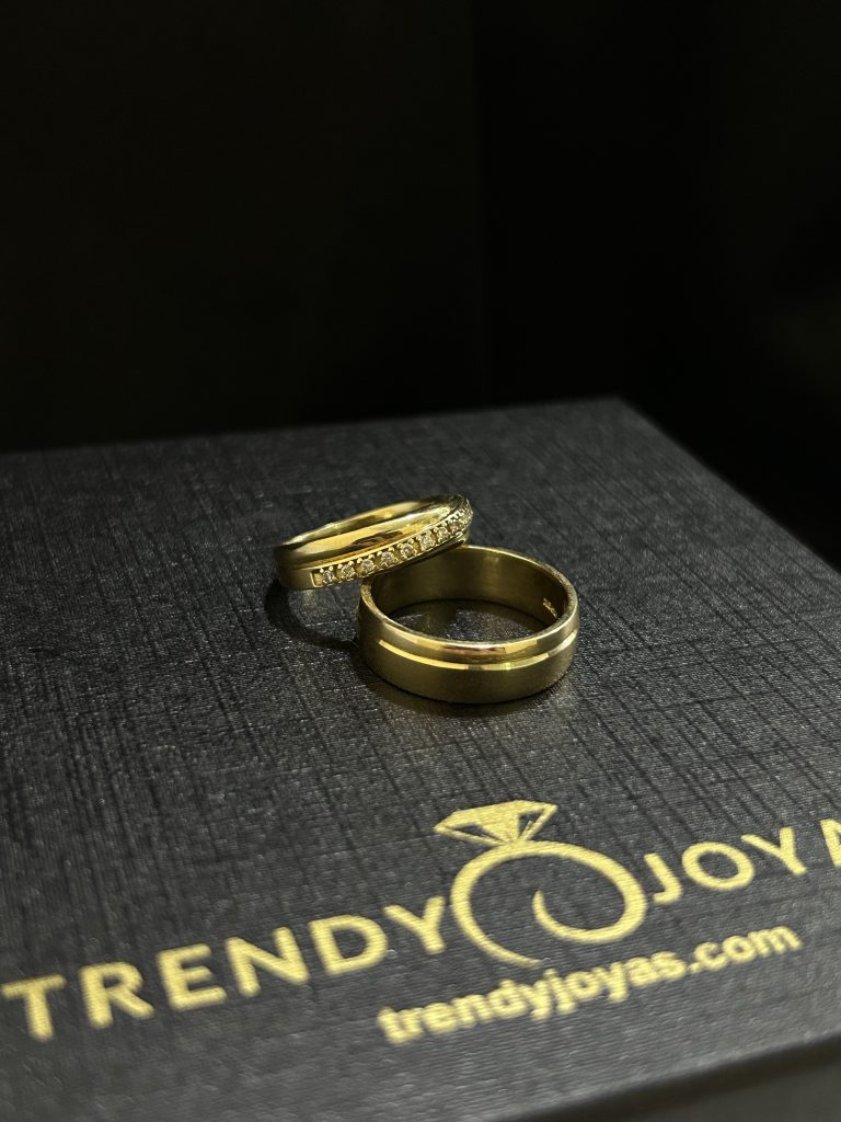 ARGOLLAS DE MATRIMONIO ORO DE 10K
