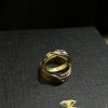 ARGOLLAS DE MATRIMONIO DE TRES OROS 10K - Imagen 2