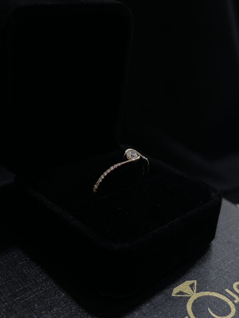 ANILLO DE COMPROMISO ORO ROSA 10K